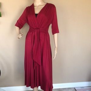 Maternal America maroon maternity dress